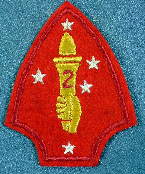 USMC 2nd Division Wool Patch – Griffin Militaria