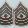 Pair Post WWII Marine Corps First Sergeant Chevrons - Image 2