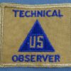 WWII Civilian Technical Observer Patch