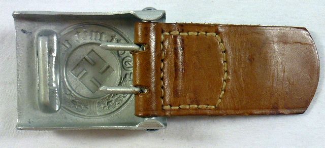 Third Reich Police EM/NCO Aluminum Buckle with Tab – Griffin Militaria