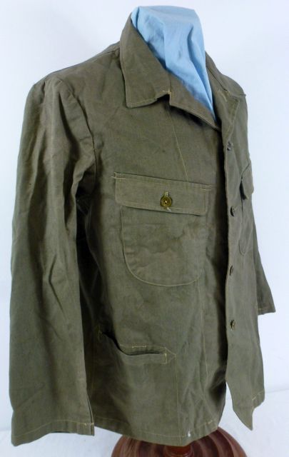 Japanese Navy Enlisted/NCO Olive Green Summer Tunic – Griffin Militaria