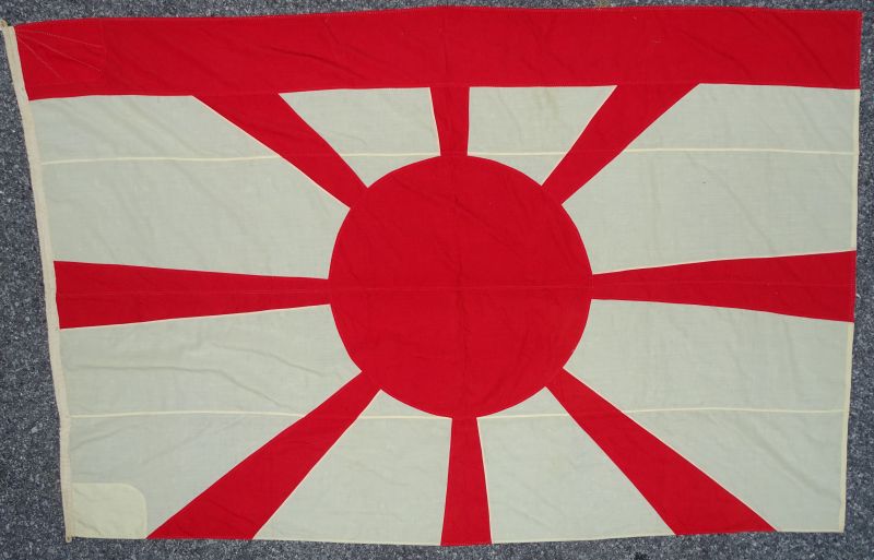 Large Wwii Japanese Navy Vice Admiral Wool Flag Griffin Militaria
