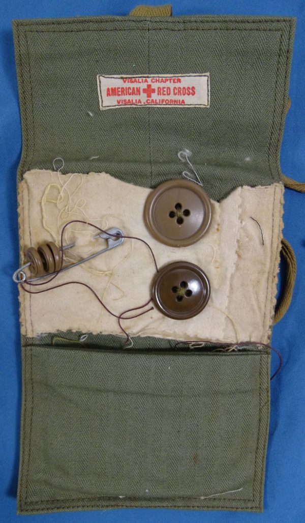 WWII Named G.I. Sewing Kits, Money Belt, and Slippers Group - Image 3