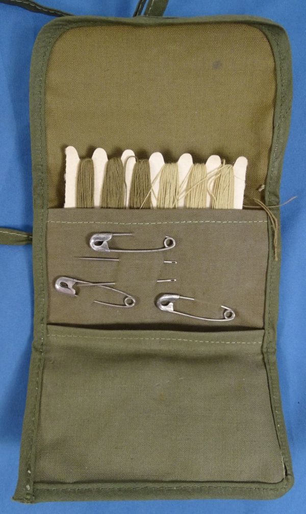 WWII Named G.I. Sewing Kits, Money Belt, and Slippers Group - Image 4