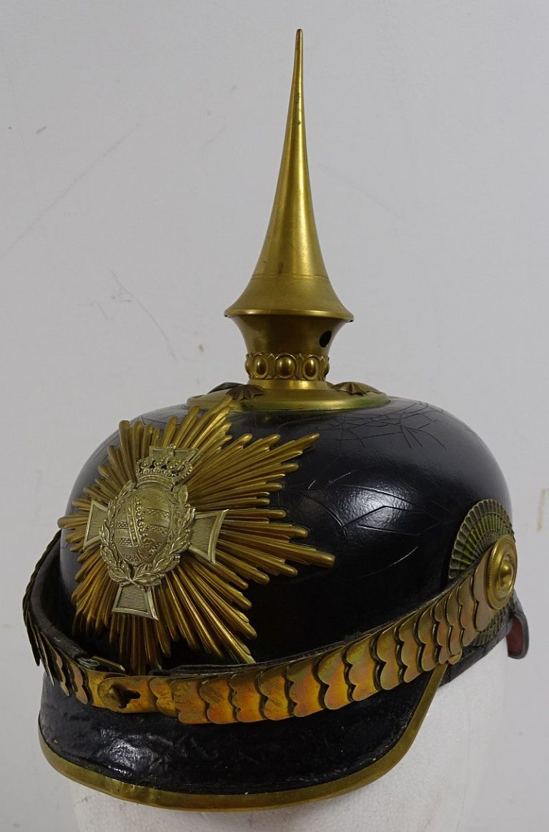 Imperial German Saxon Reserve Officer Pickelhaube – Griffin Militaria