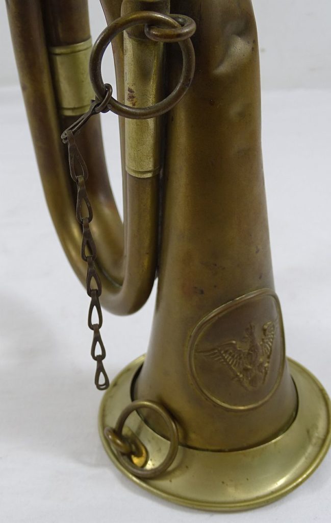 WWI Imperial German Field Bugle Griffin Militaria