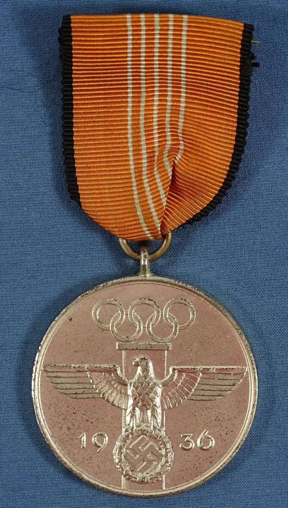 German 1936 Olympic Games Service Medal Griffin Militaria