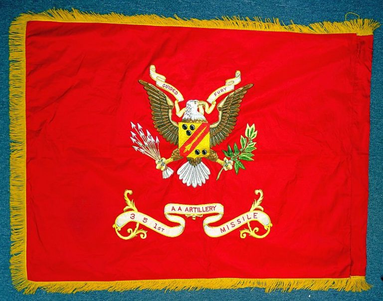 WWII / Post WWII 351st Anti Aircraft Missile Battalion Flag – Griffin ...