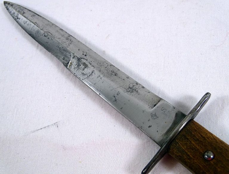 WWII German Close Combat Boot Knife Marked “S” Griffin Militaria