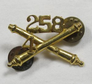 US WWII 258th Field Artillery Officer Collar Insignia?