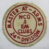 1950's Master At-Arms 24th Division Patch