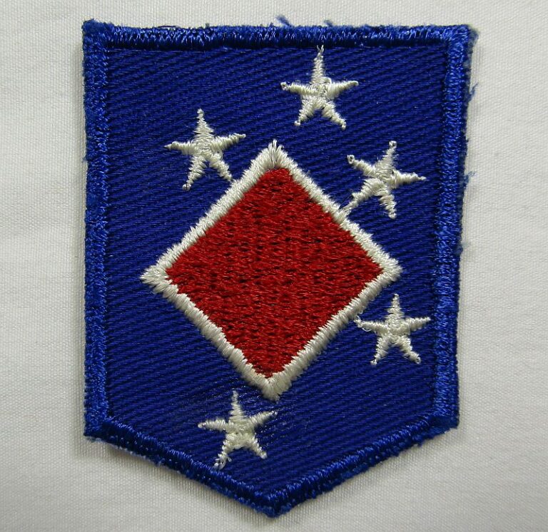 WWII USMC 1st MAC Headquarters Patch On Twill – Griffin Militaria