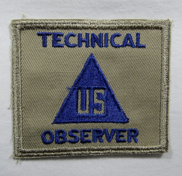 WWII US Army Technical Observer Non-Combatant Patch