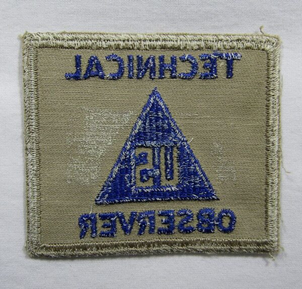 WWII US Army Technical Observer Non-Combatant Patch - Image 2