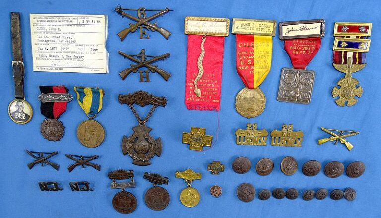 Identified Spanish American War / New Jersey National Guard Medals and ...