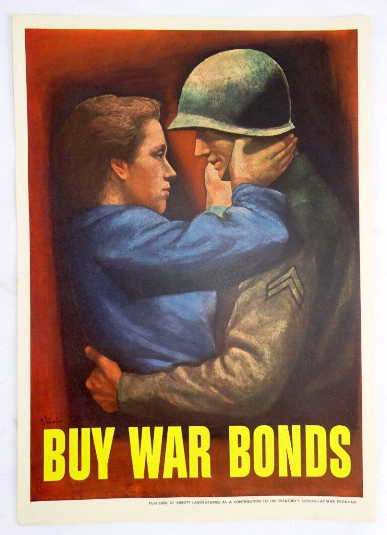 Buy War Bonds Poster 10 7 8 By 15 1 2 Inches Griffin Militaria   DSC00013 36 768x1063 