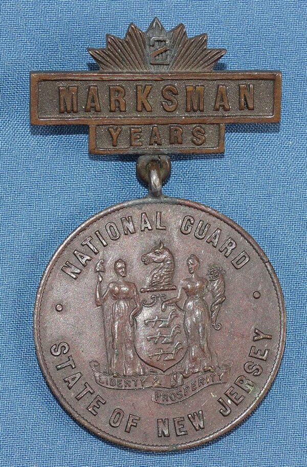 New Jersey National Guard 2 Year Marksman Medal – Griffin Militaria