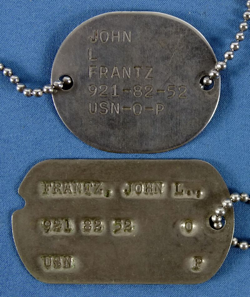 Official navy clearance dog tags