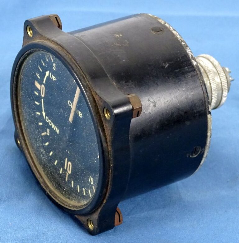 WWII C-47 Skytrain Ground Instrument Trainer Climb Rate Indicator Gauge ...