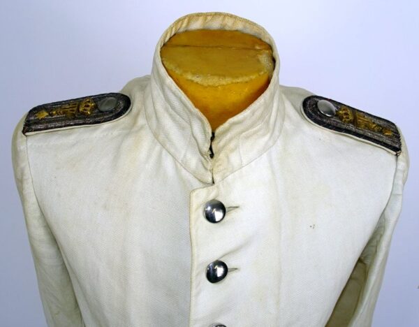 Imperial German 60th (Grand Ducal Mecklenburgian) Field Artillery Regiment Oberleutnant White Summer Tunic - Image 5