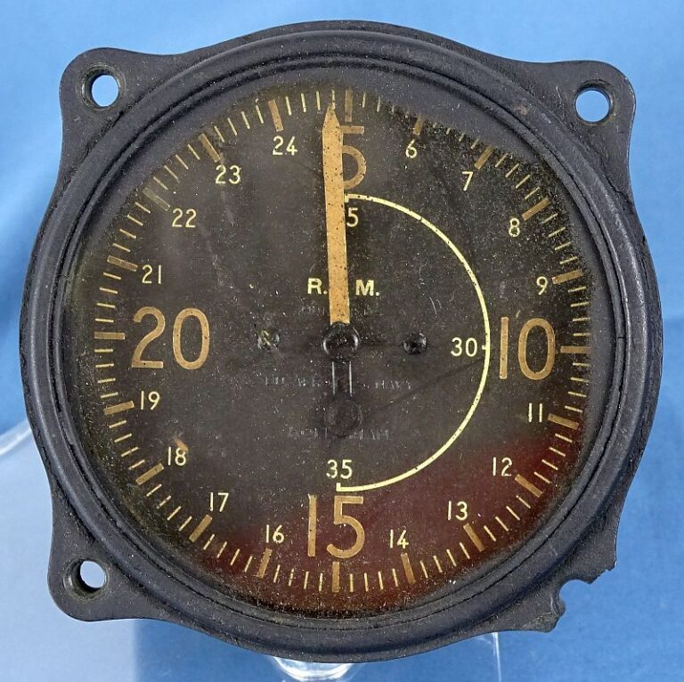 WWII Aircraft RPM Gauge Griffin Militaria