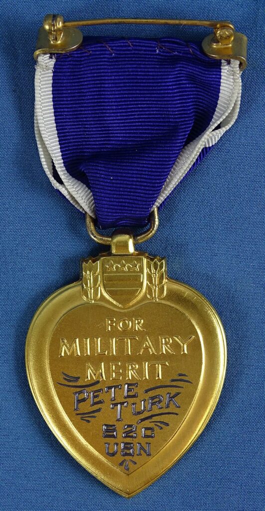 Named Cased U.S. Navy Posthumous Purple Heart for the Pearl Harbor