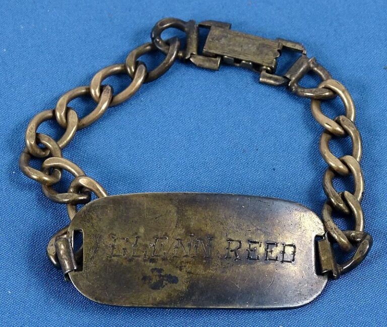WWII Identification Bracelet “Glenn Reed” Griffin Militaria