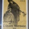 Large 1915 French Poster for the War Disabled Fund by Maurice Neumont 30-1/2 Inches by 46 Inches