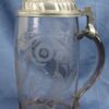 Late 1700s Blown Glass Stein With Wheel-engraved Bavarian coat-of-arms - Image 3