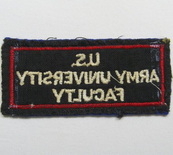 US Army University Faculty Patch on Wool - Image 2