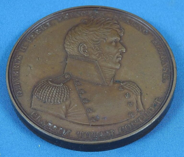 19th Century Bronze War of 1812 Medal Commemorating Commodore Oliver ...