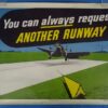 1952 Korean War Navy Aviation Poster: "You Can Always Request Another Runway" 19-3/4 Inches by 28 Inches