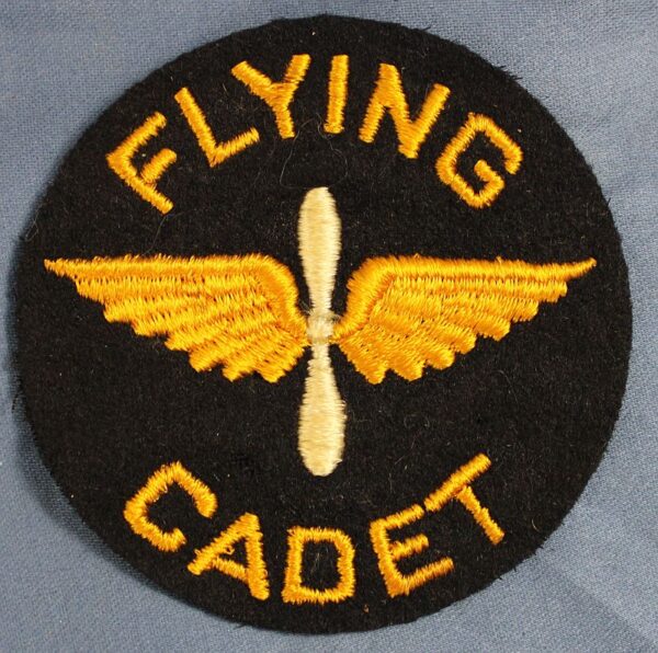 WWII Flying Cadet Patch on Wool