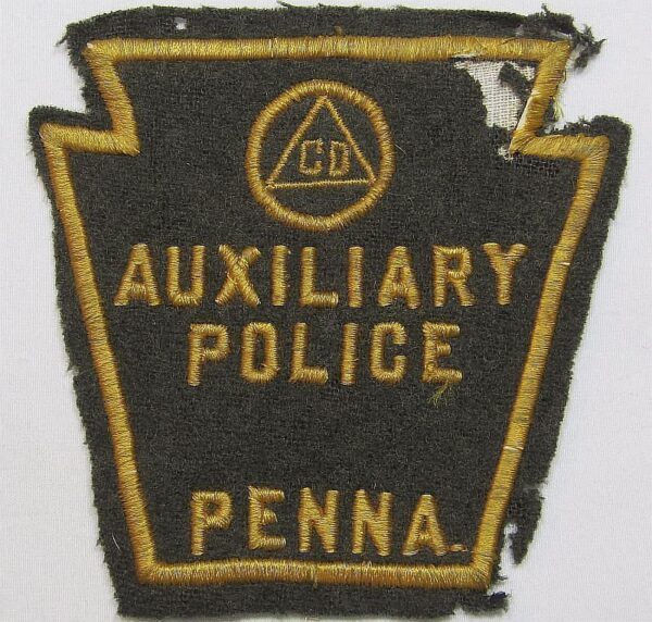 WWII Auxiliary Police Pennsylvania Patch