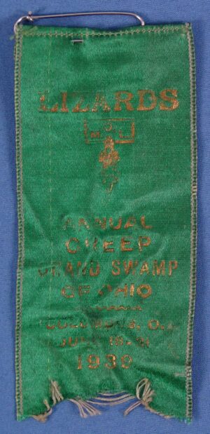 1939 Military Order of Lizards Ohio Annual Creep Ribbon