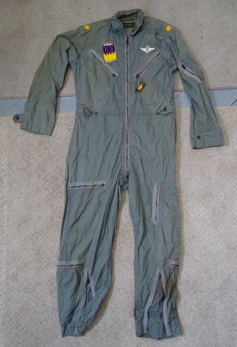 1959 Dated K-28 Tropical Flight Suit of a 20th Air Transport Squadron  Command Navigator Size Large Regular