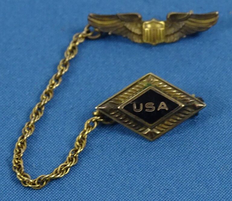 WWII Army Air Force Sweetheart Pin by Hilborn-Hamburger – Griffin Militaria