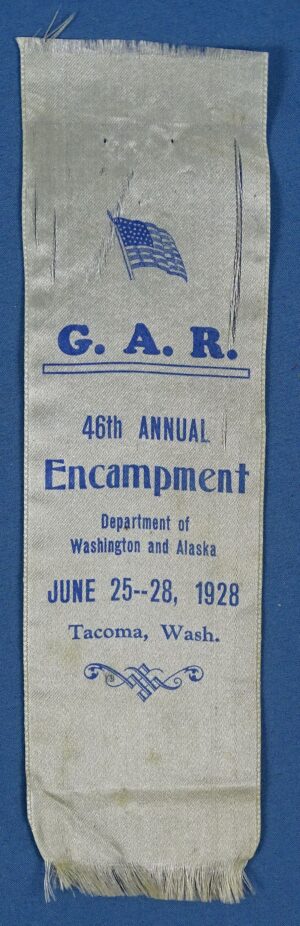 1928 GAR 46th Annual Encampment Ribbon