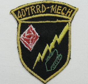 ARMY PATCH, 2ND ARMOR DIVISION WITH TAB , SUBDUED - Ira Green