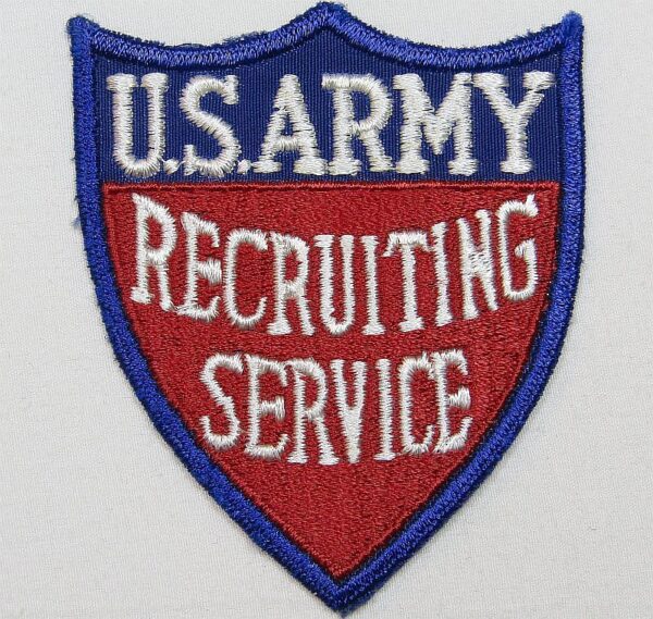 WWII US Army Recruiting Service Patch on Twill