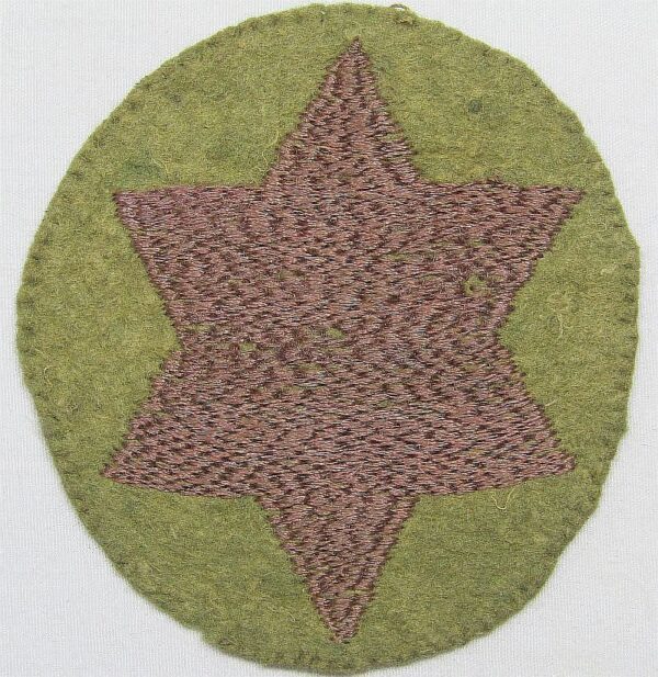 WWI 6th Infantry Division Patch