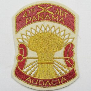 4th Coast Artillery Regiment Panama Pocket Patch on Wool
