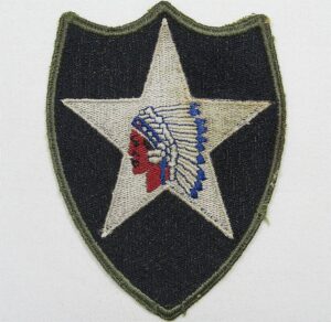 WWII OD Border Greenback 2nd Division Patch