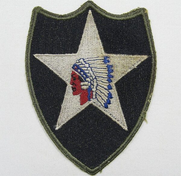 WWII OD Border Greenback 2nd Division Patch