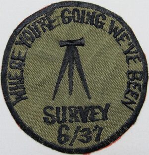 6th Battery 37th Air Defense Artillery SURVEY Korean Made Pocket Patch