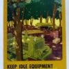 WWII Camouflage Poster: "Keep Idle Equipment Under Cover"