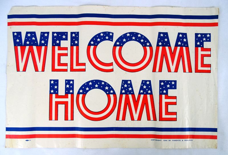 1944 Poster: “Welcome Home” – Griffin Militaria