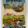 WWII Poster: "Food For Fighters Everywhere - NOW Farm Work is War Work!"