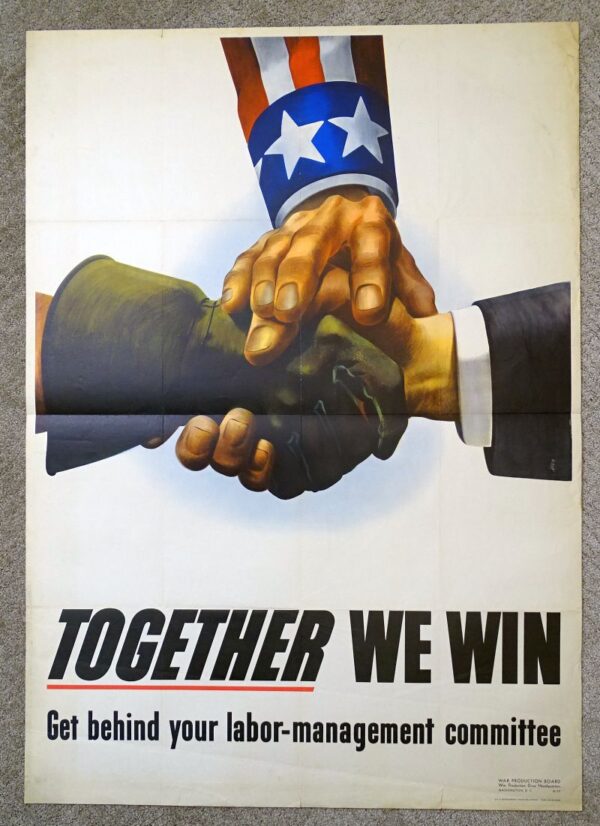 1943 Poster: “Together We Win” – Griffin Militaria