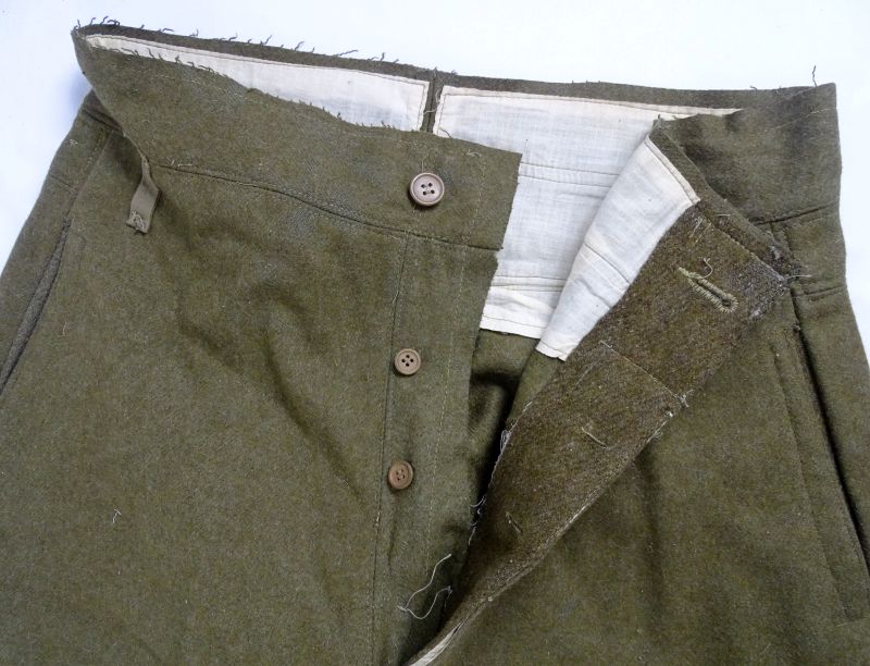 Japanese Army Wool Trousers – Altered Cuffs For NCO Use – Griffin Militaria